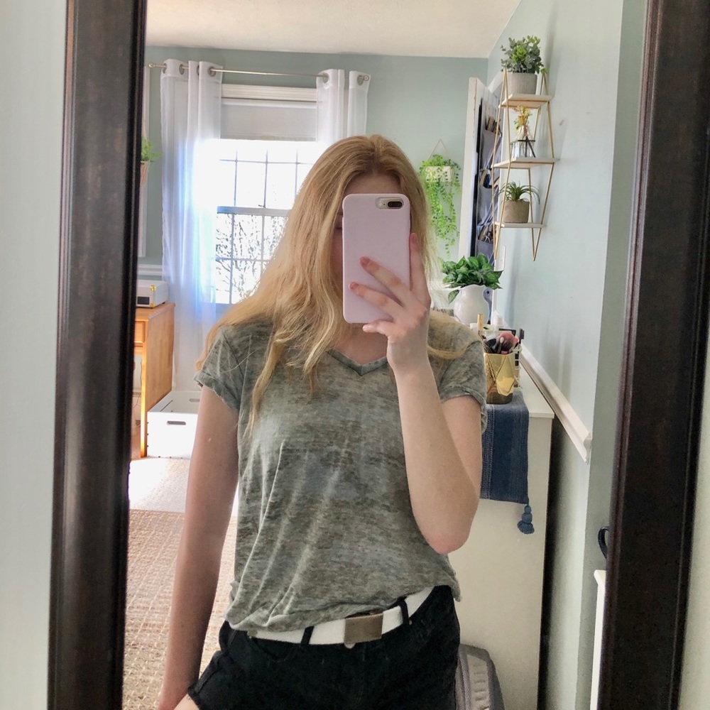 Camo, short sleeve top